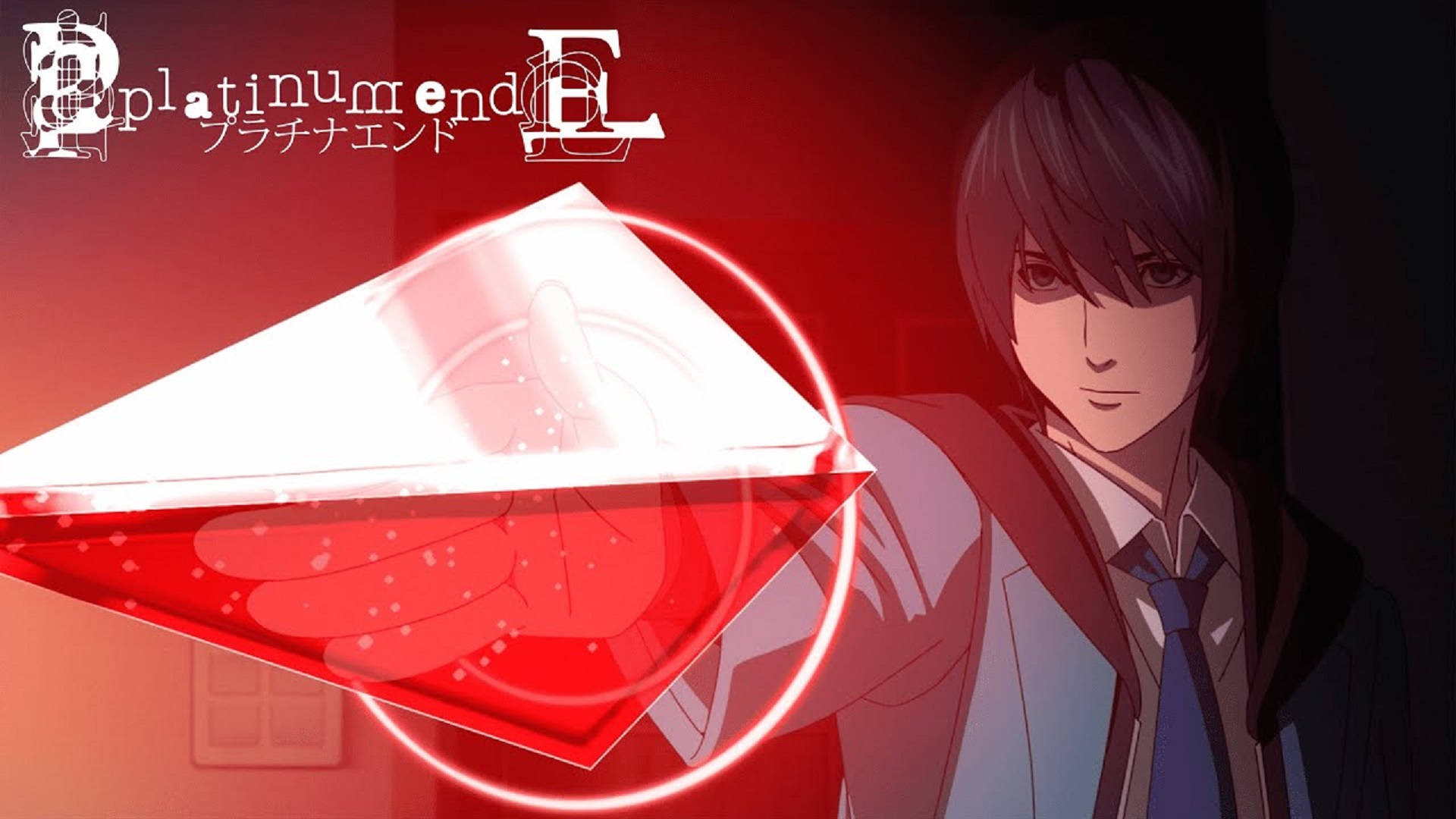 Platinum End Mirai Red Arrow Background