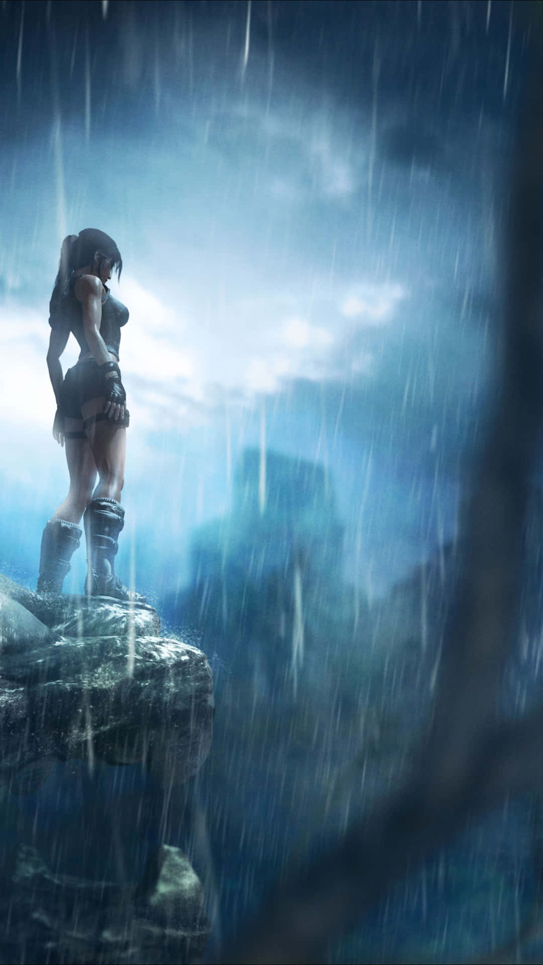 Play As Lara Croft In The Iconic Tomb Raider Game On Iphone 5s Background