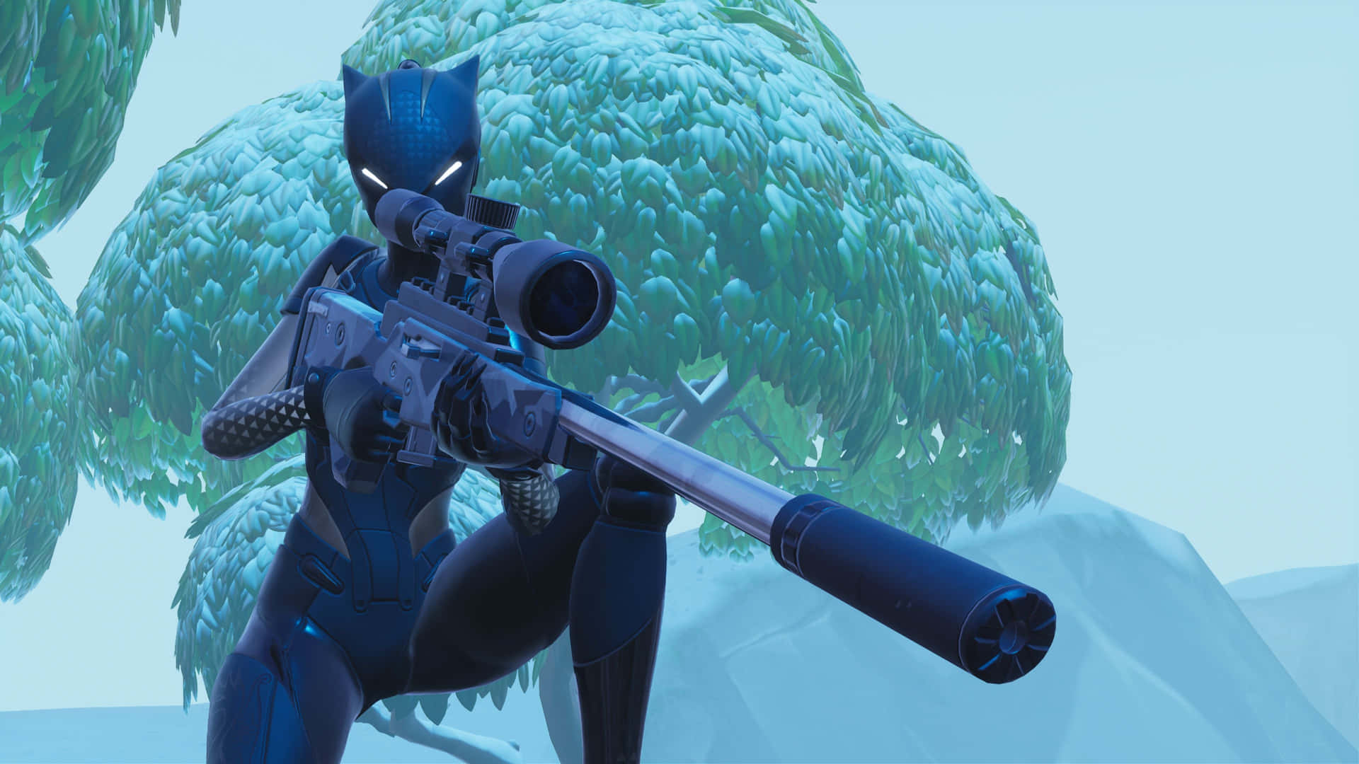 Play The Popular Battle Royale Game, Fortnite, With Lynx And Her Fierce Feline Power! Background