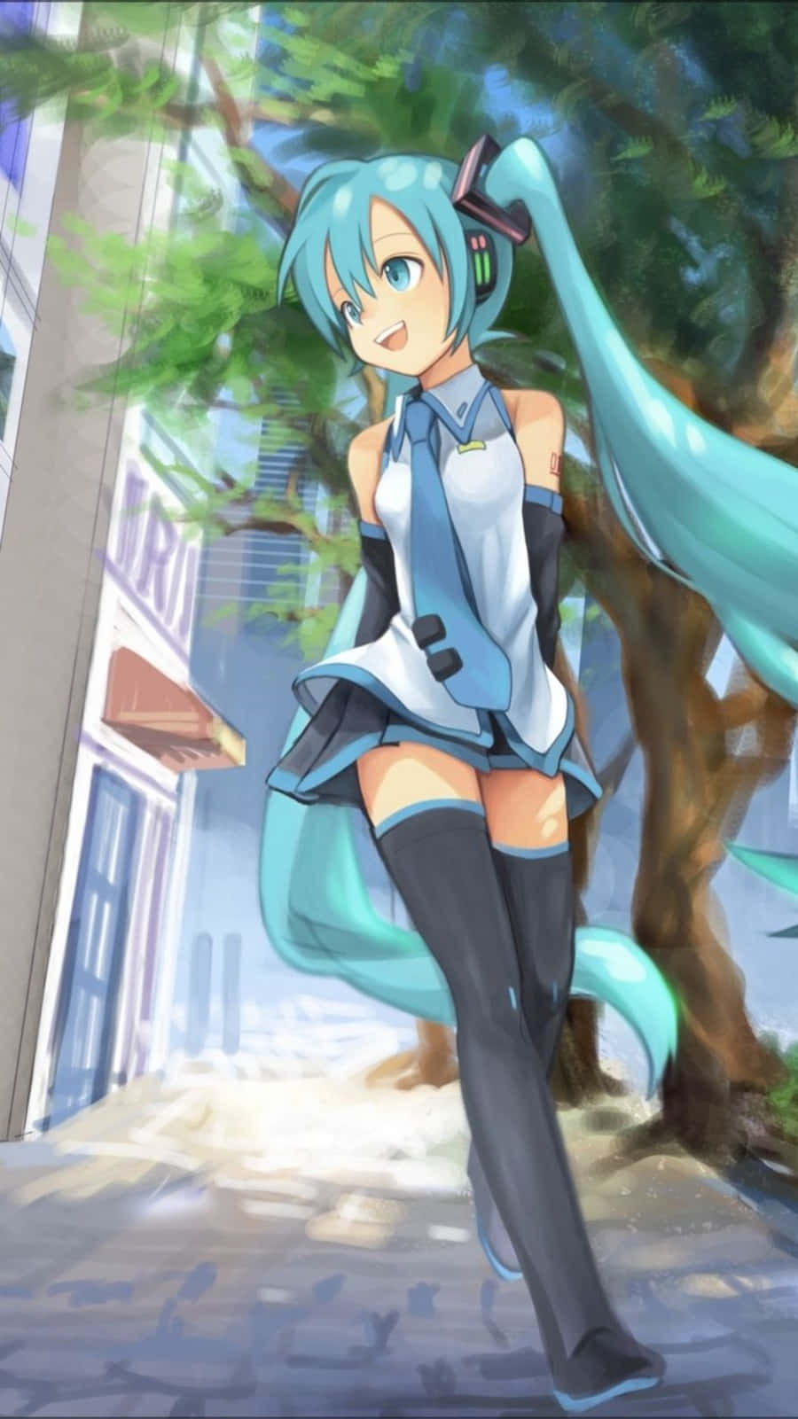 Play Your Favorite Music With Your Hatsune Miku Phone Background