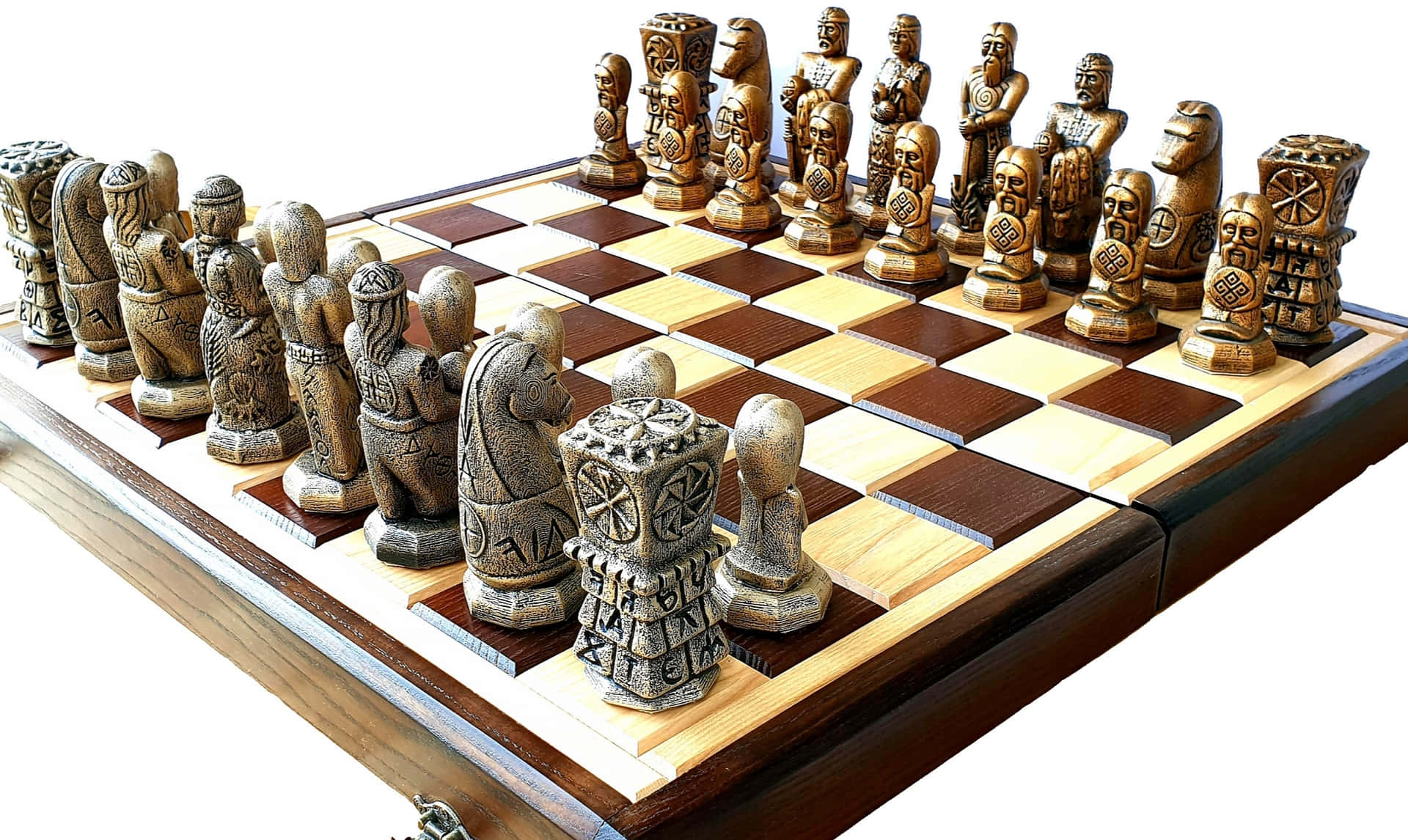 Play Your Strategic Moves On The Chessboard Background