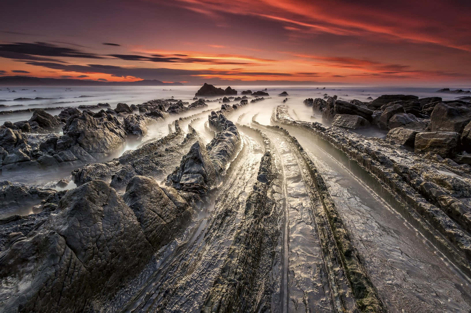 Playa De Barrika Spain Mud Road