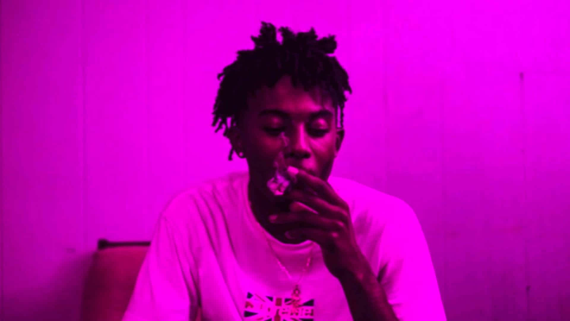 Playboi Carti Shines In A Bright And Bold Hd Wallpaper Background