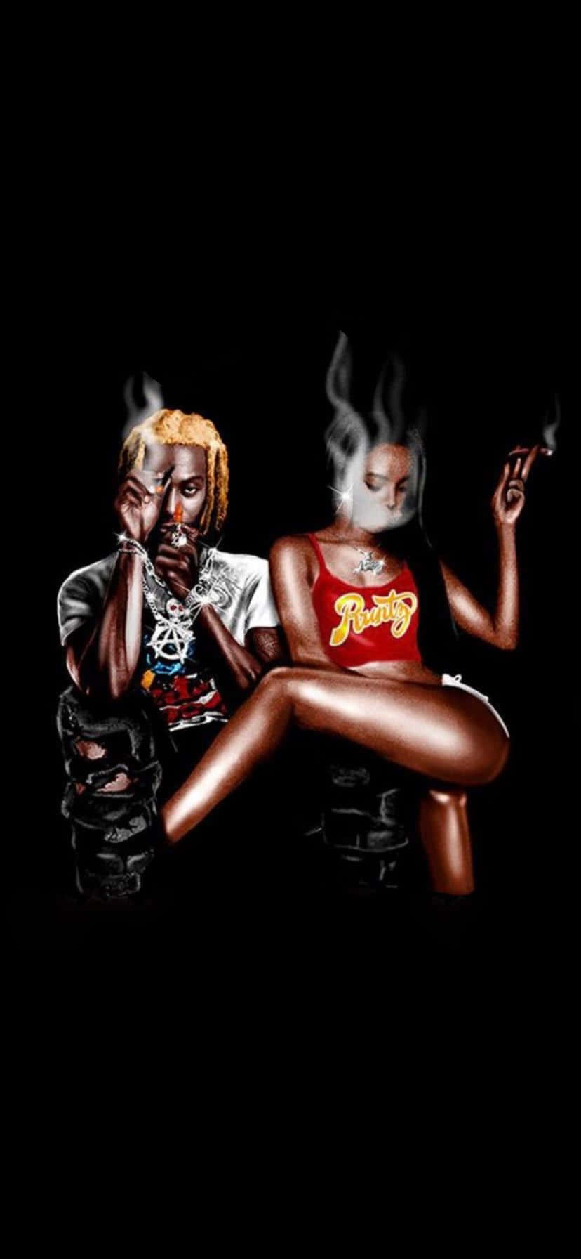 Playboi Carti With Woman Iphone Background