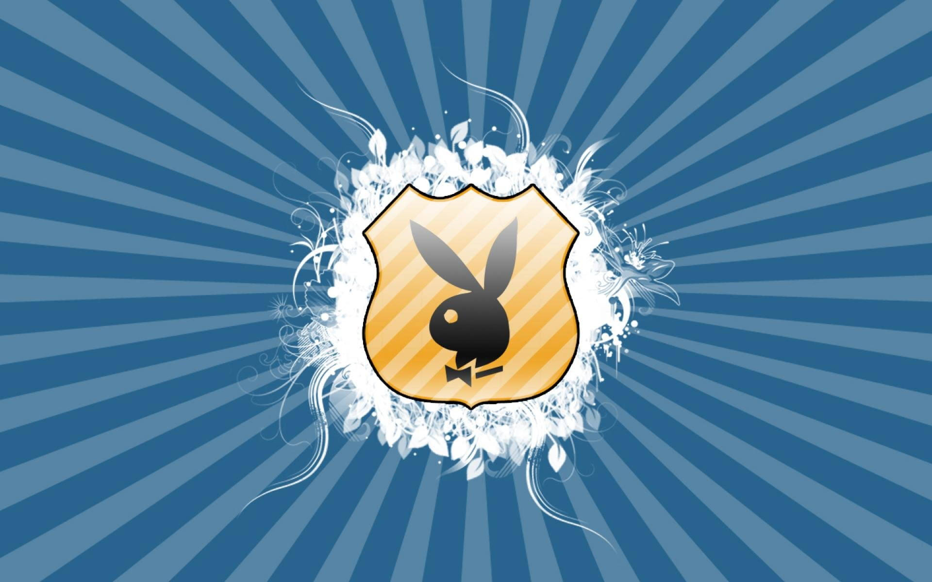 Playboy Logo In A Crest Shield Background