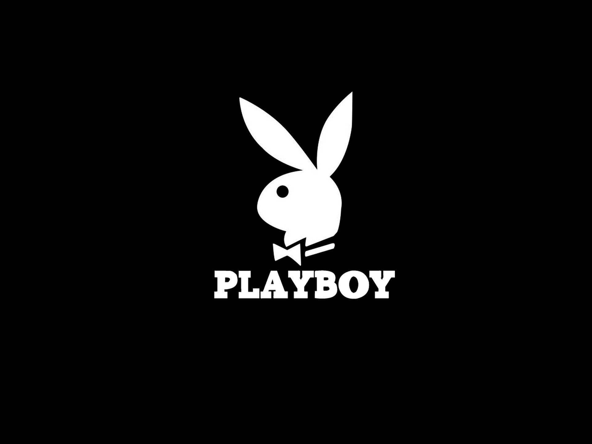 Playboy Logo On Black Background