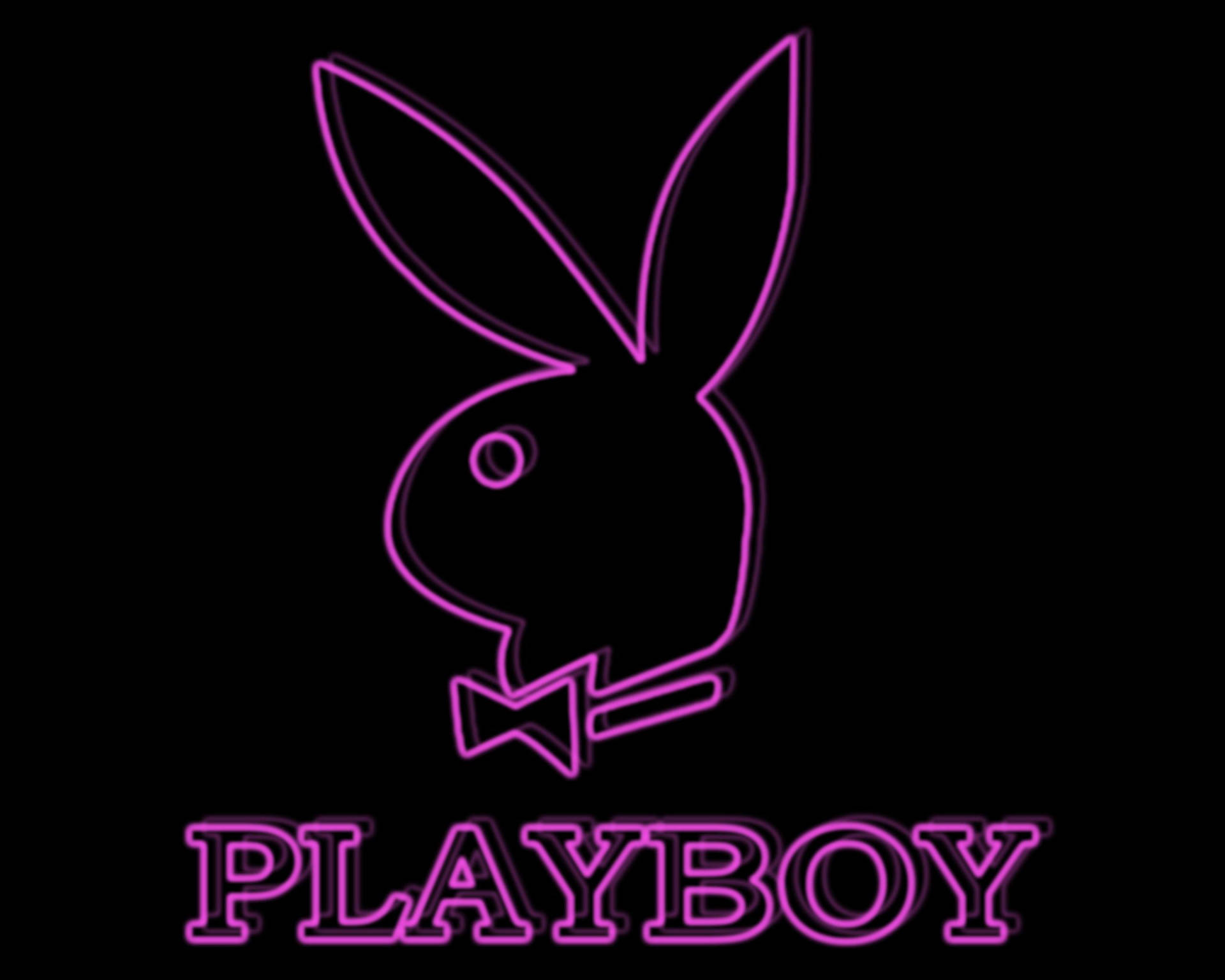 Playboy Neon Purple Background