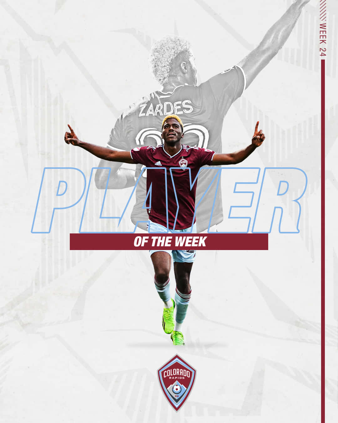 Player Of The Week Gyasi Zardes Background