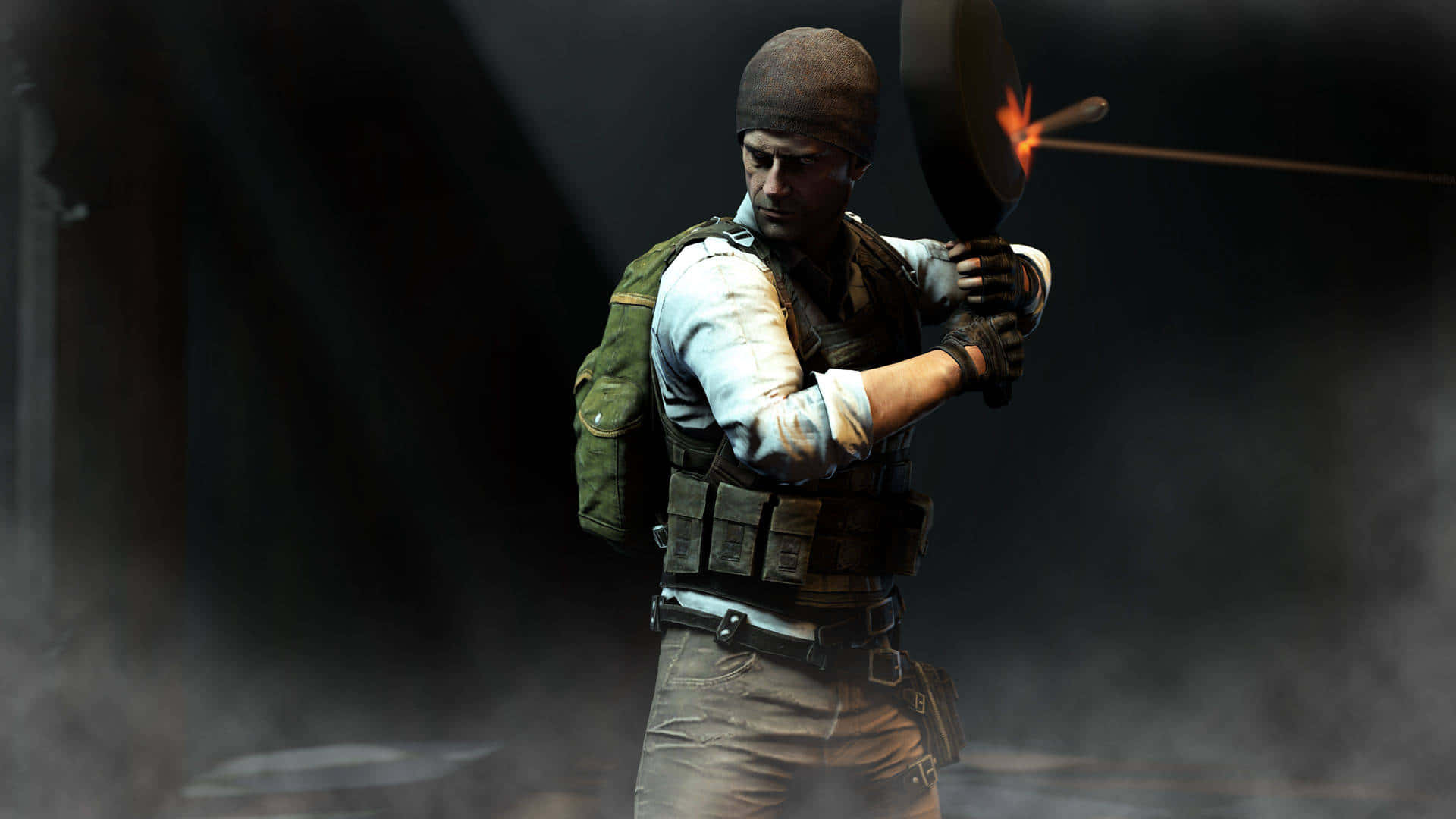 Player Unknown Battlegrounds Character Frying Pan Background