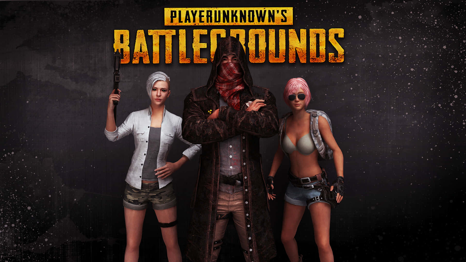 Player Unknown Battlegrounds Characters Black Background Background