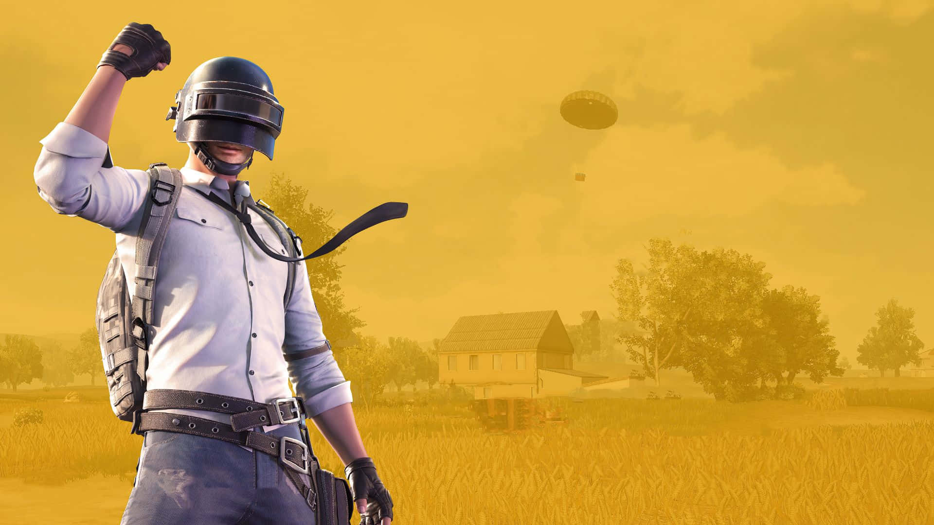 Player Unknown Battlegrounds Helmet Man Yellow Aesthetic