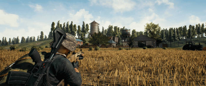 Player With Rifle Pubg Banner