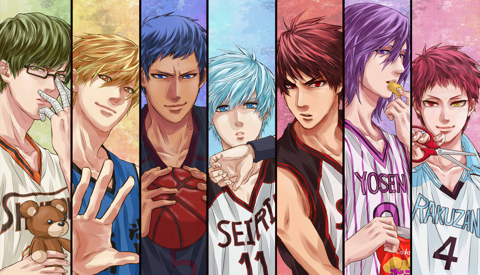 Players Collage Kuroko No Basket Background
