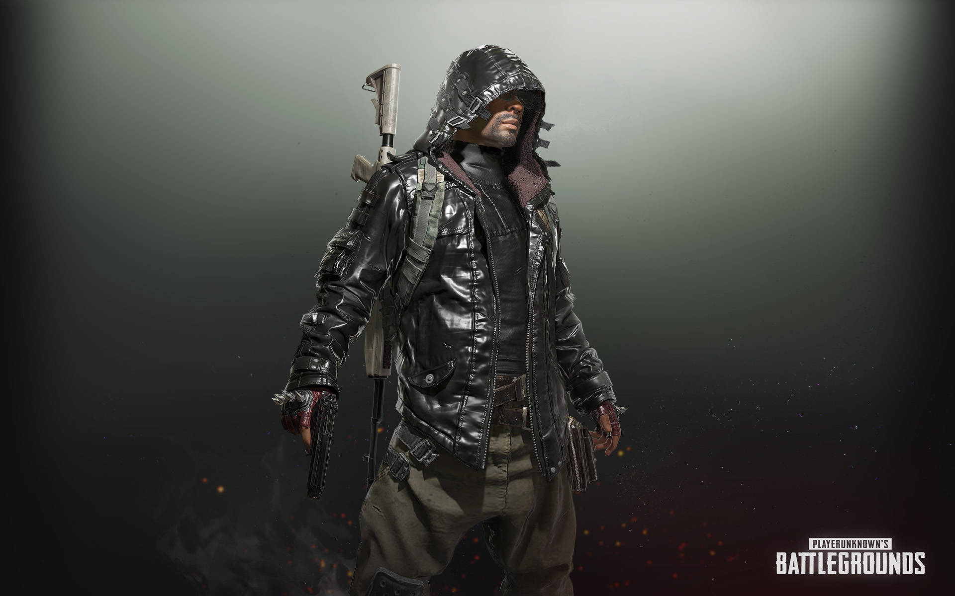 Playerunknown's Battlegrounds Armed Man In Hoodie Background