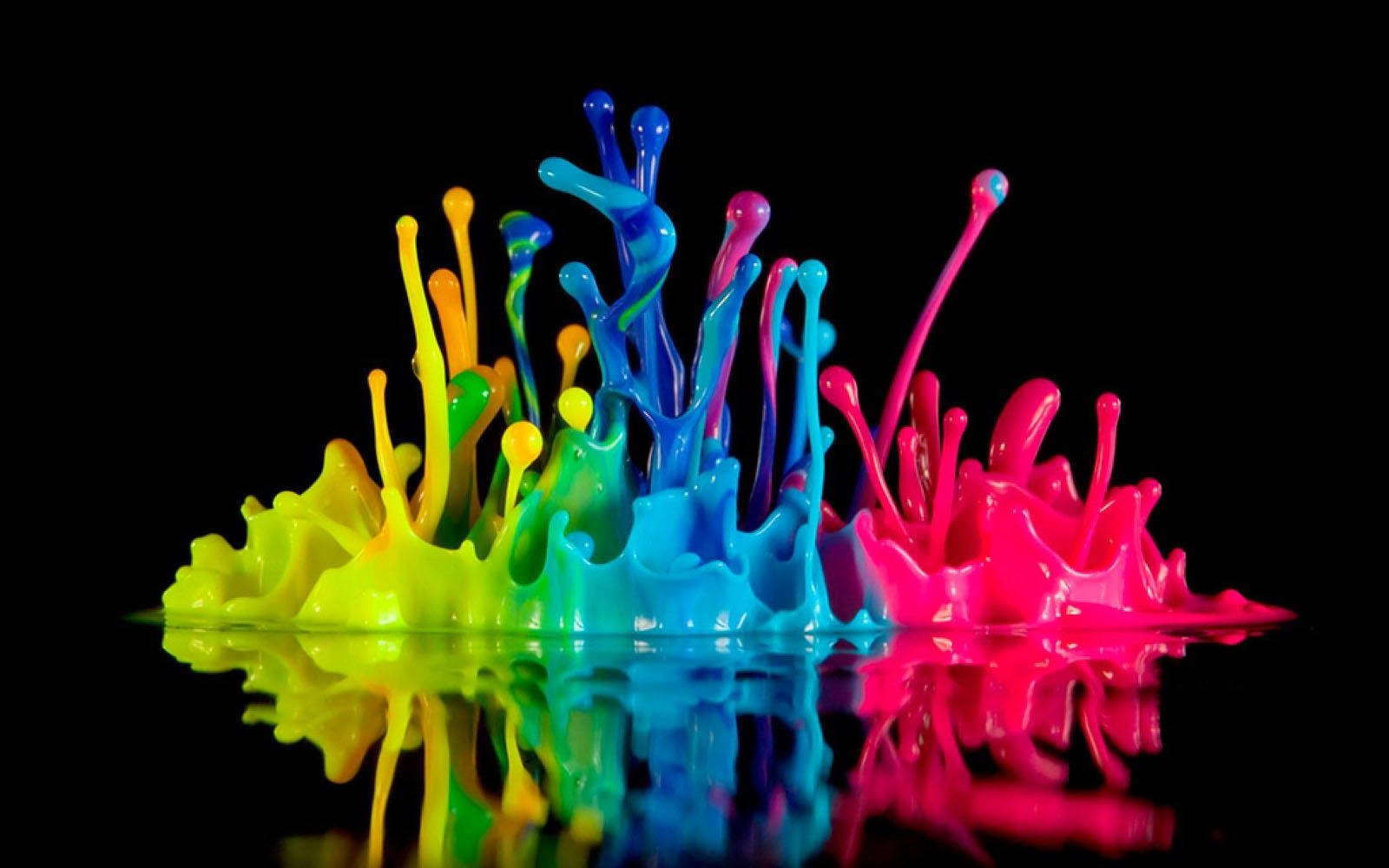 Playful Explosion Of Colors Background