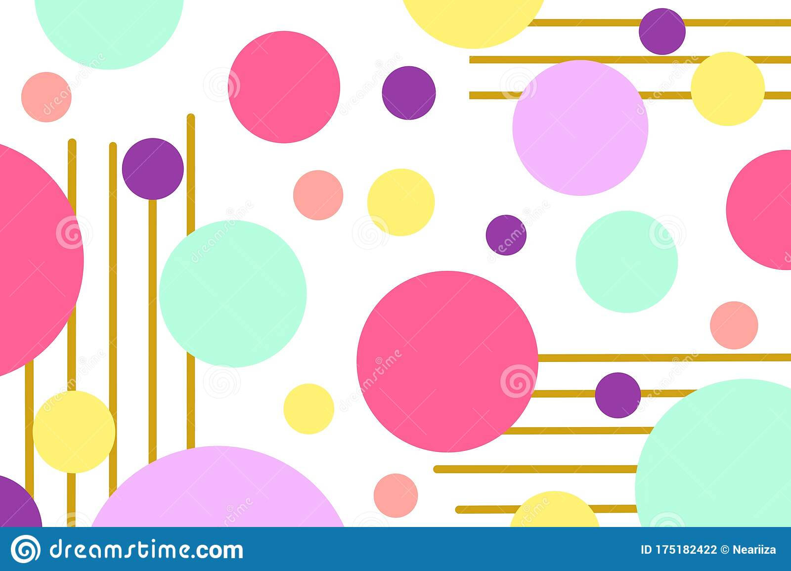 Playful Pastel Abstract Art Background