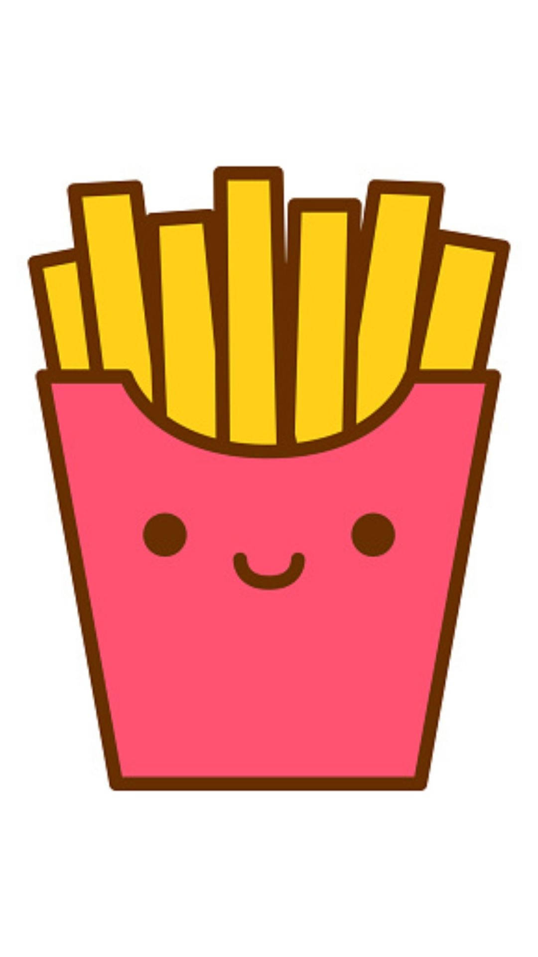 Playful Pink French Fries - Add A Pop Of Color To Your Snack Time! Background