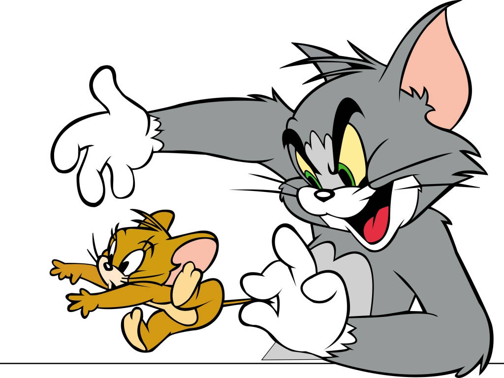 Playful Tom And Jerry Cartoon Background