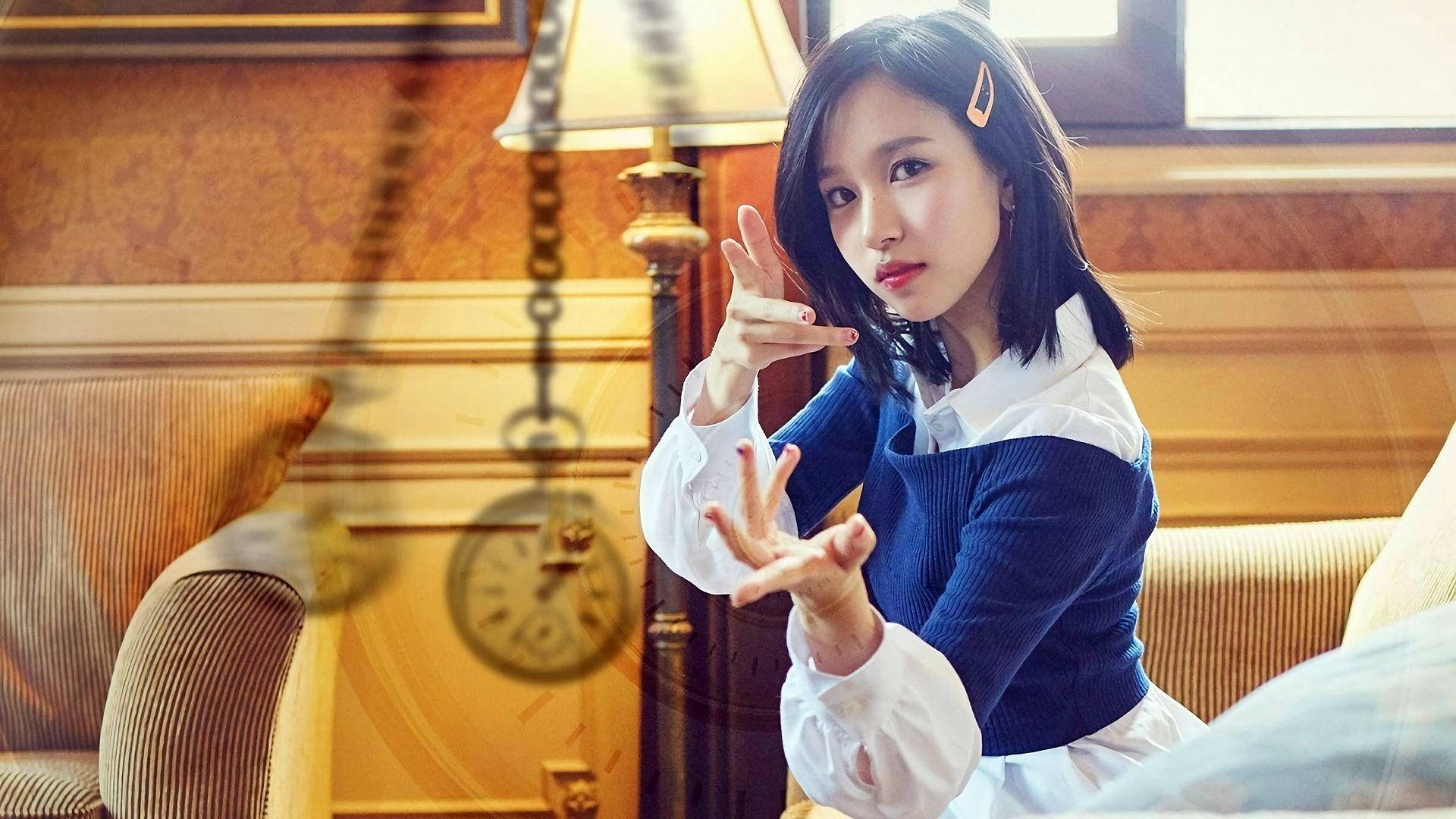 Playful Twice Member Mina Background