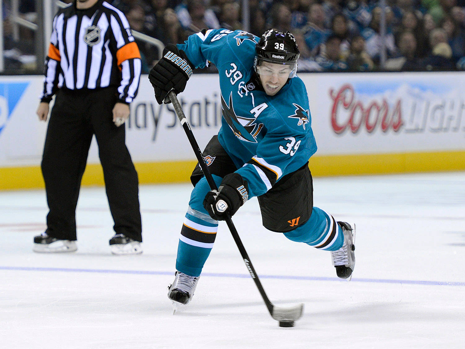 Playing Canadian Professional Ice Hockey Center Logan Couture