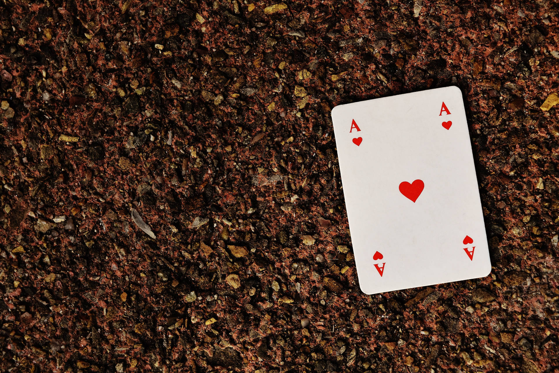 Playing Cards Ace Of Hearts Background