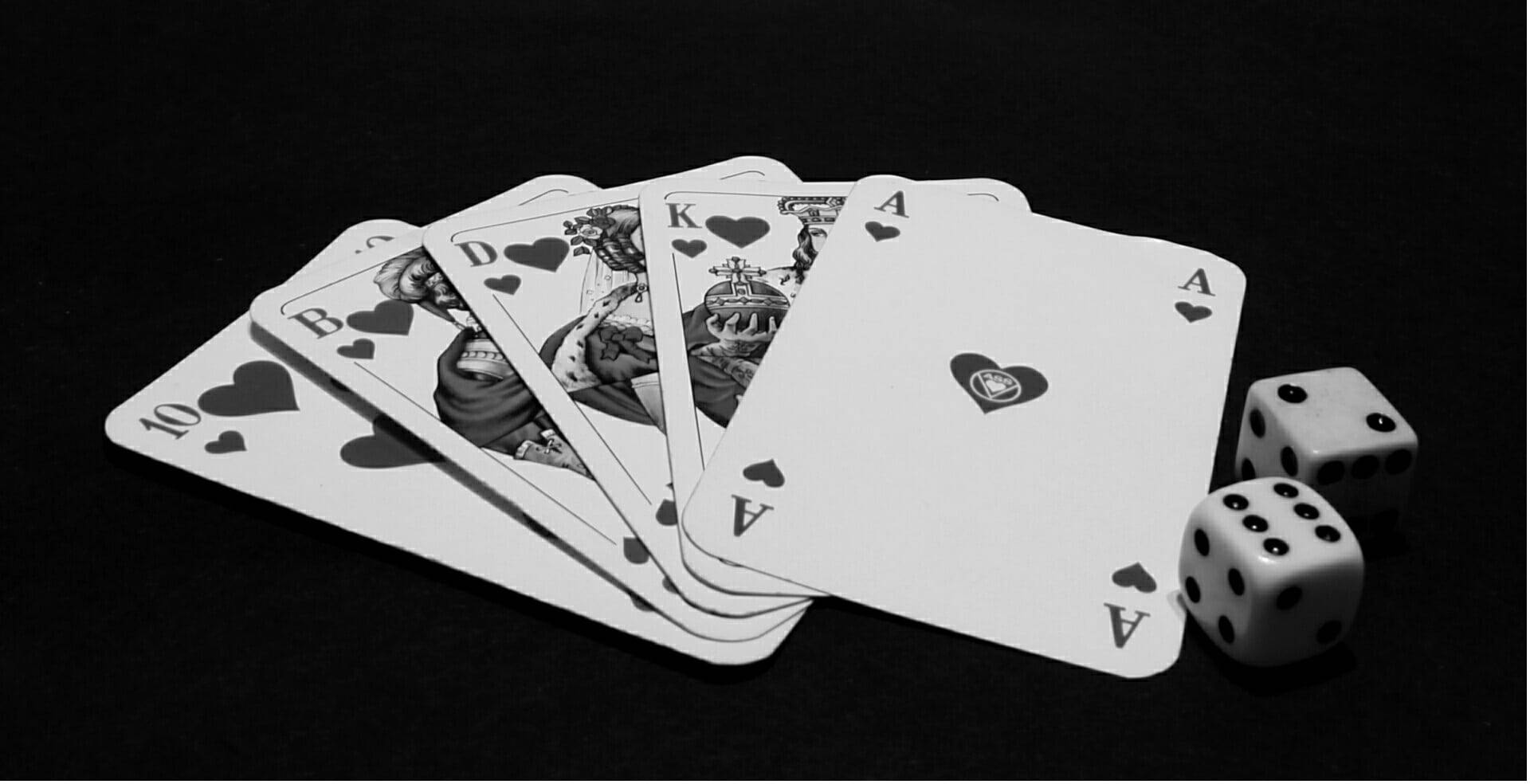 Playing Cards Black White