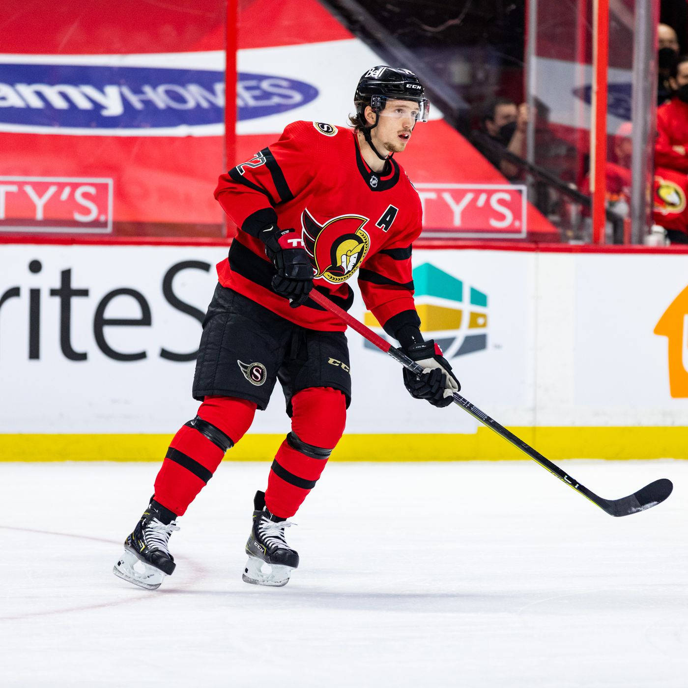 Playing Ice Hockey Thomas Chabot Background