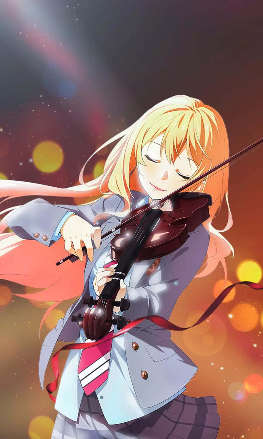 Playing The Violin For Girls Background