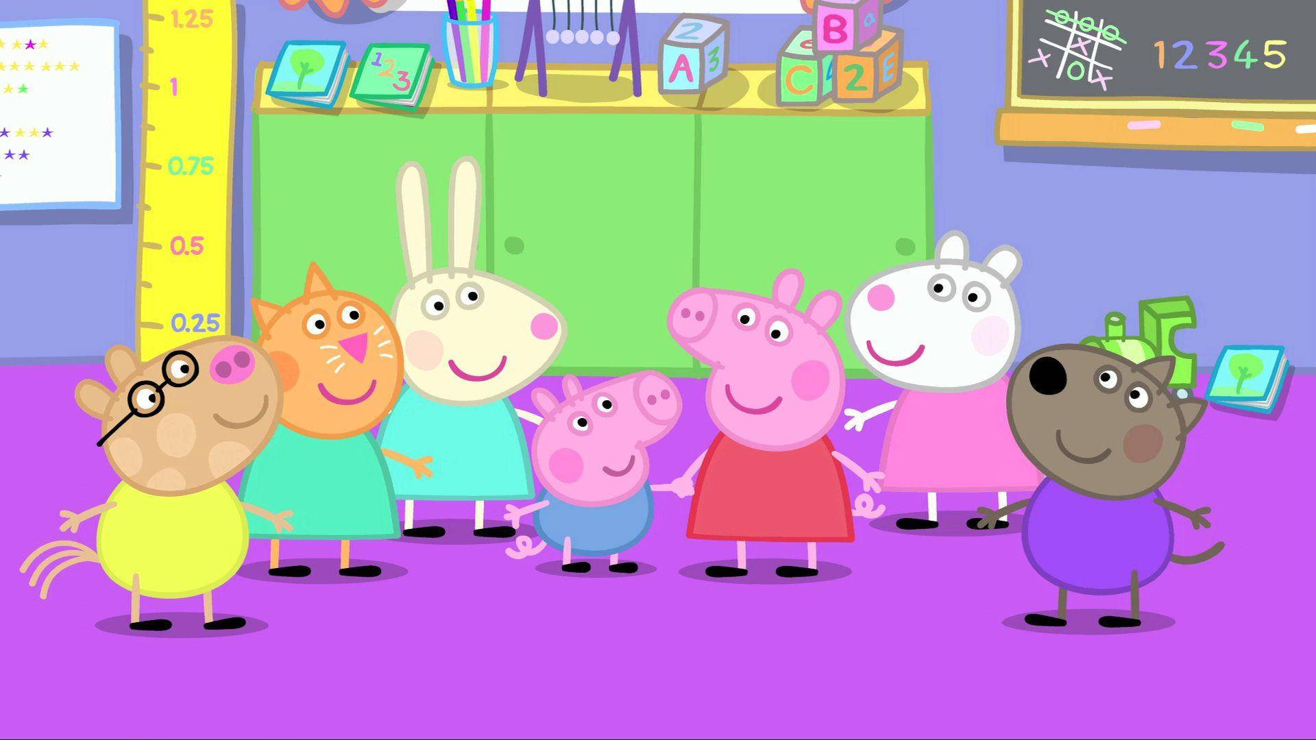 Playschool With Friends Peppa Pig Tablet Background