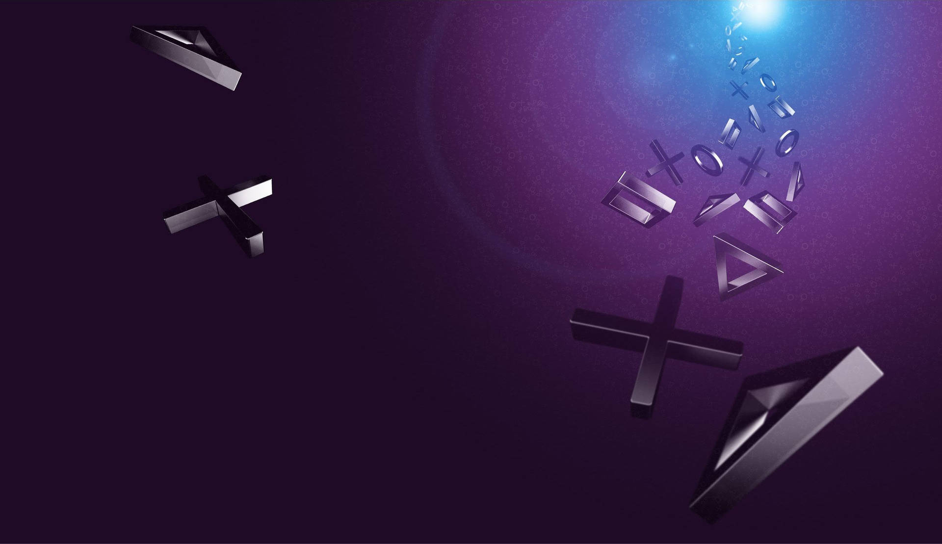 Playstation Purple Light Burst Background