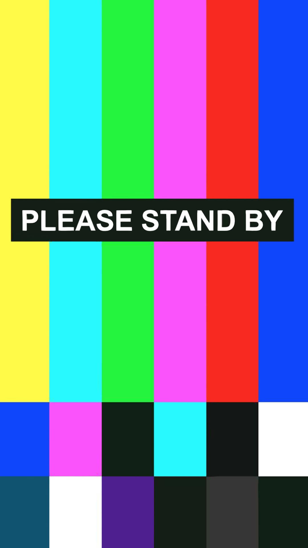 Please Stand By Bar Pattern