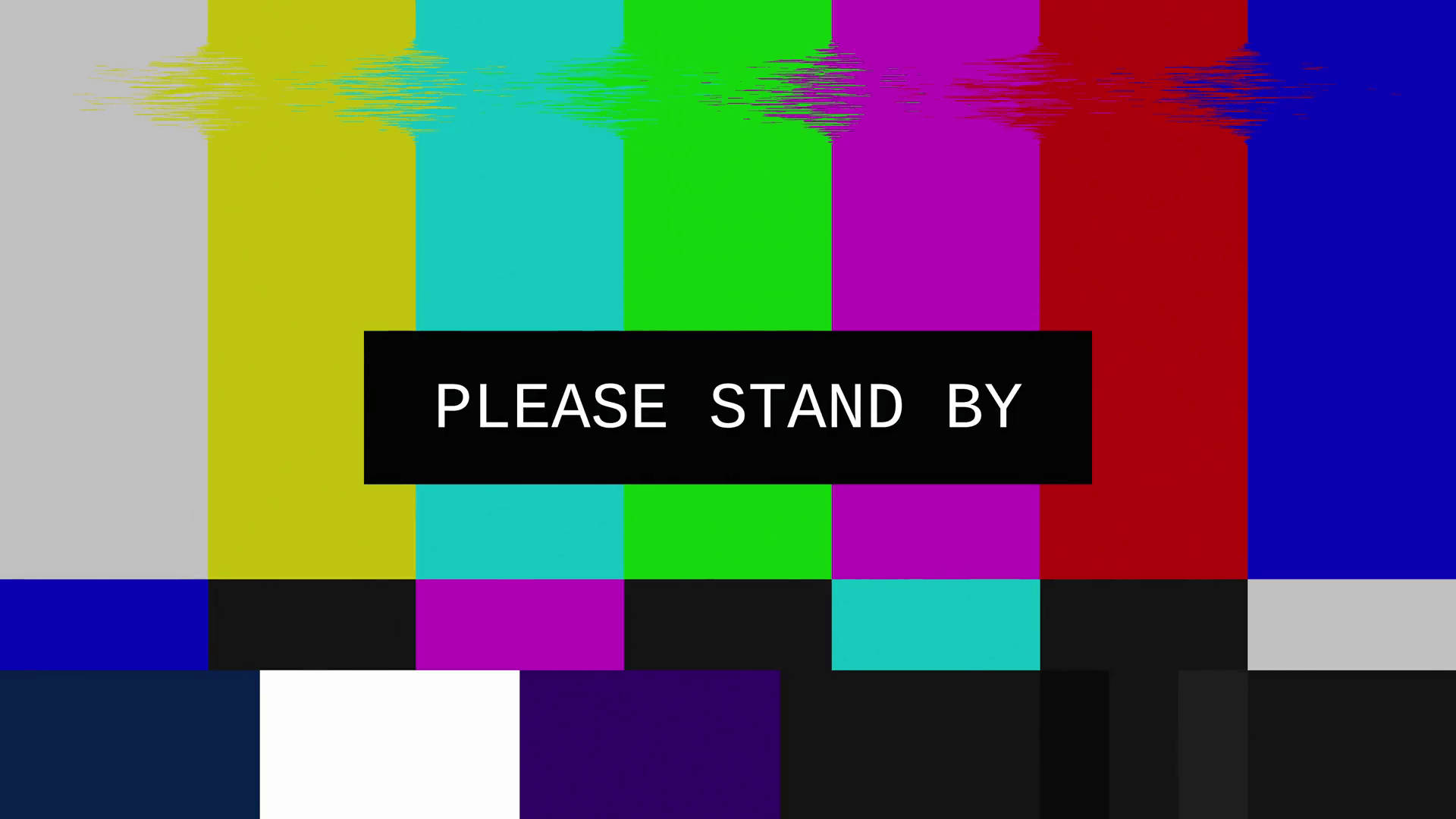 Please Stand By Color Bars