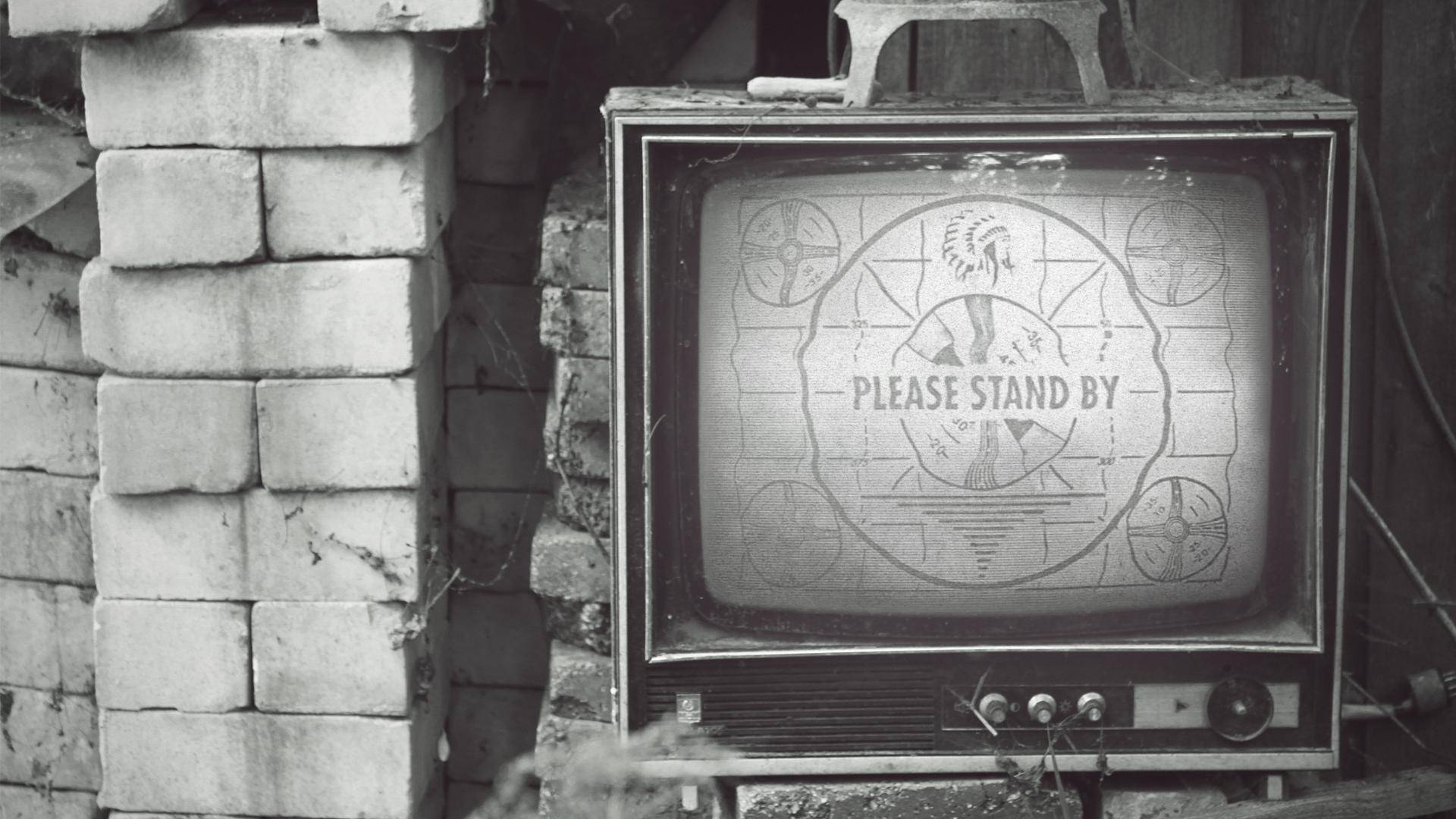 Please Stand By Vintage Tv Background