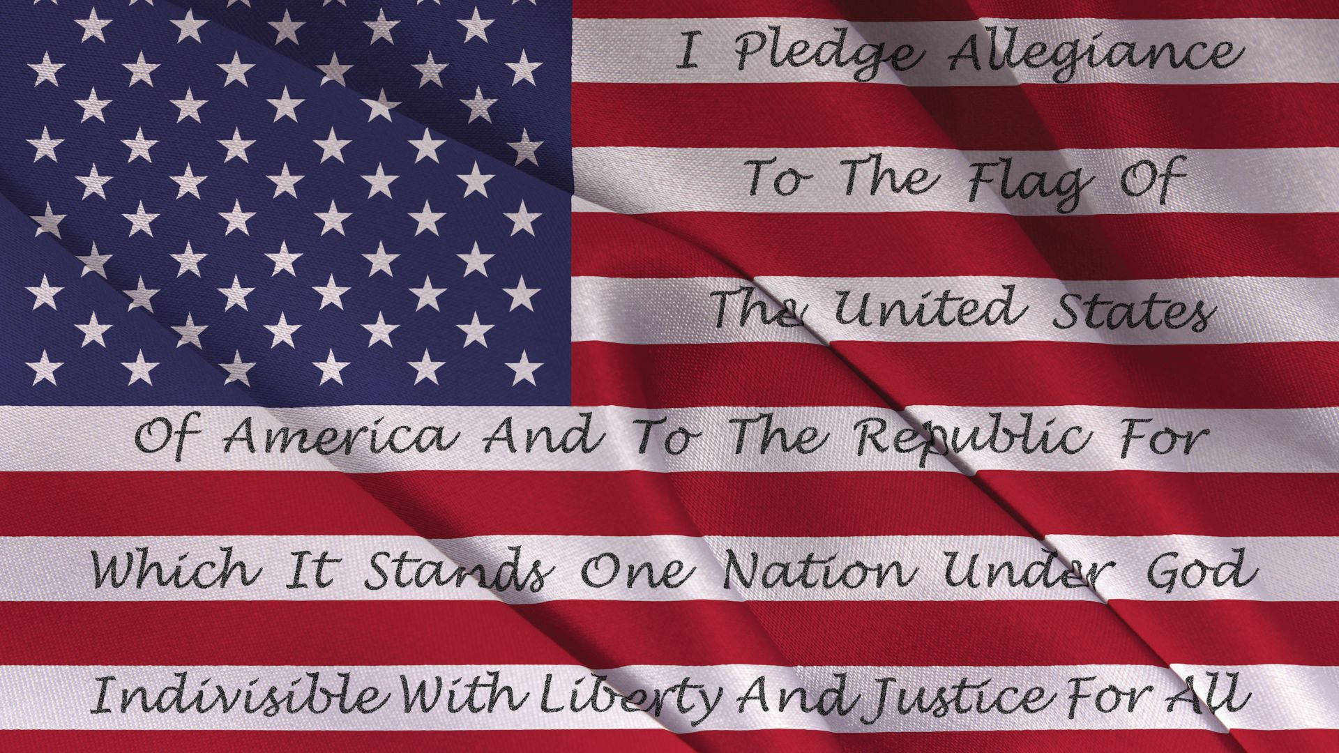 Pledge Military American Flag