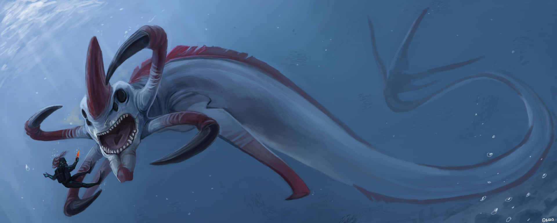 Plunge Into Unknown Depths With Subnautica 4k Background