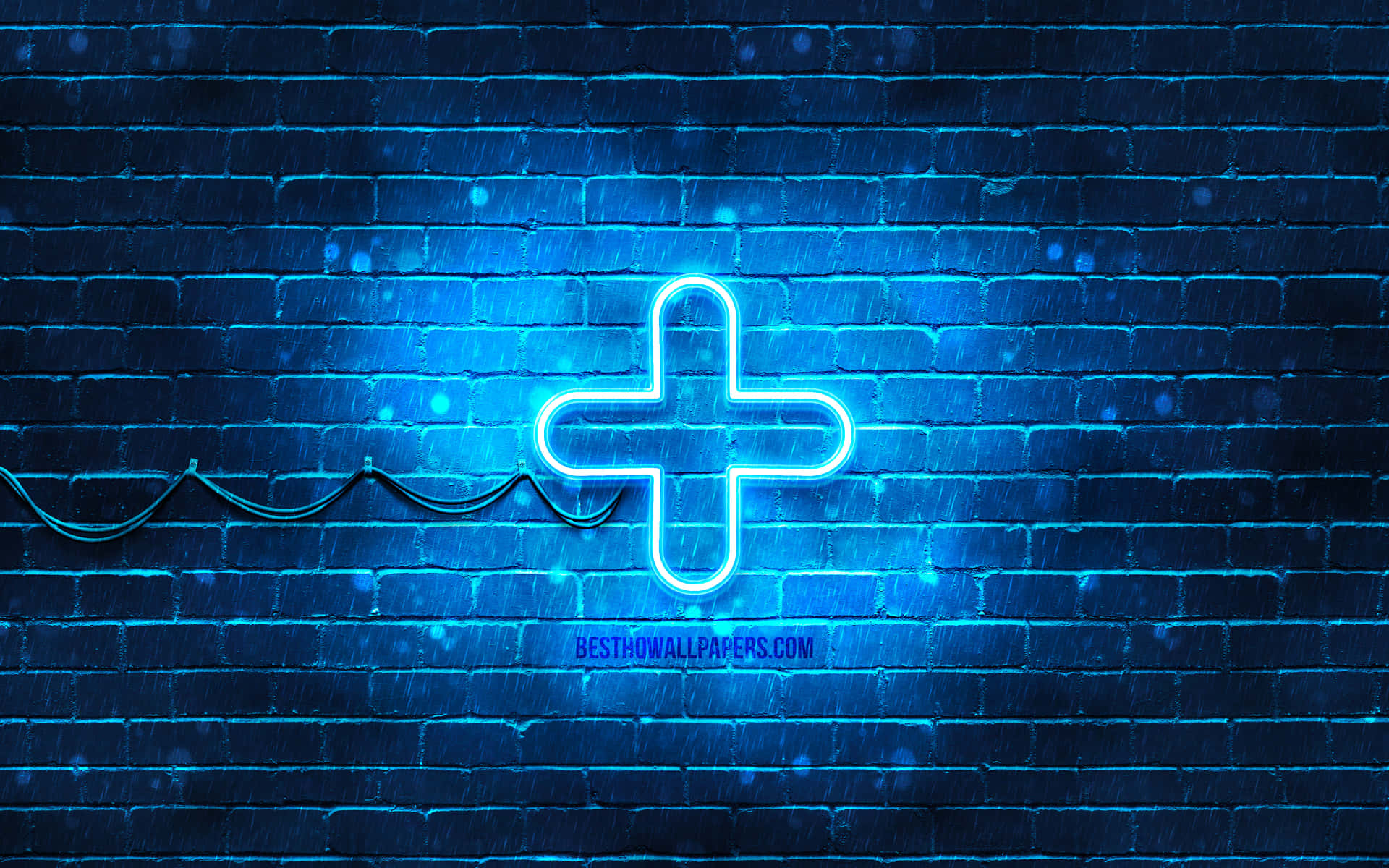 Plus Sign Led Light Background