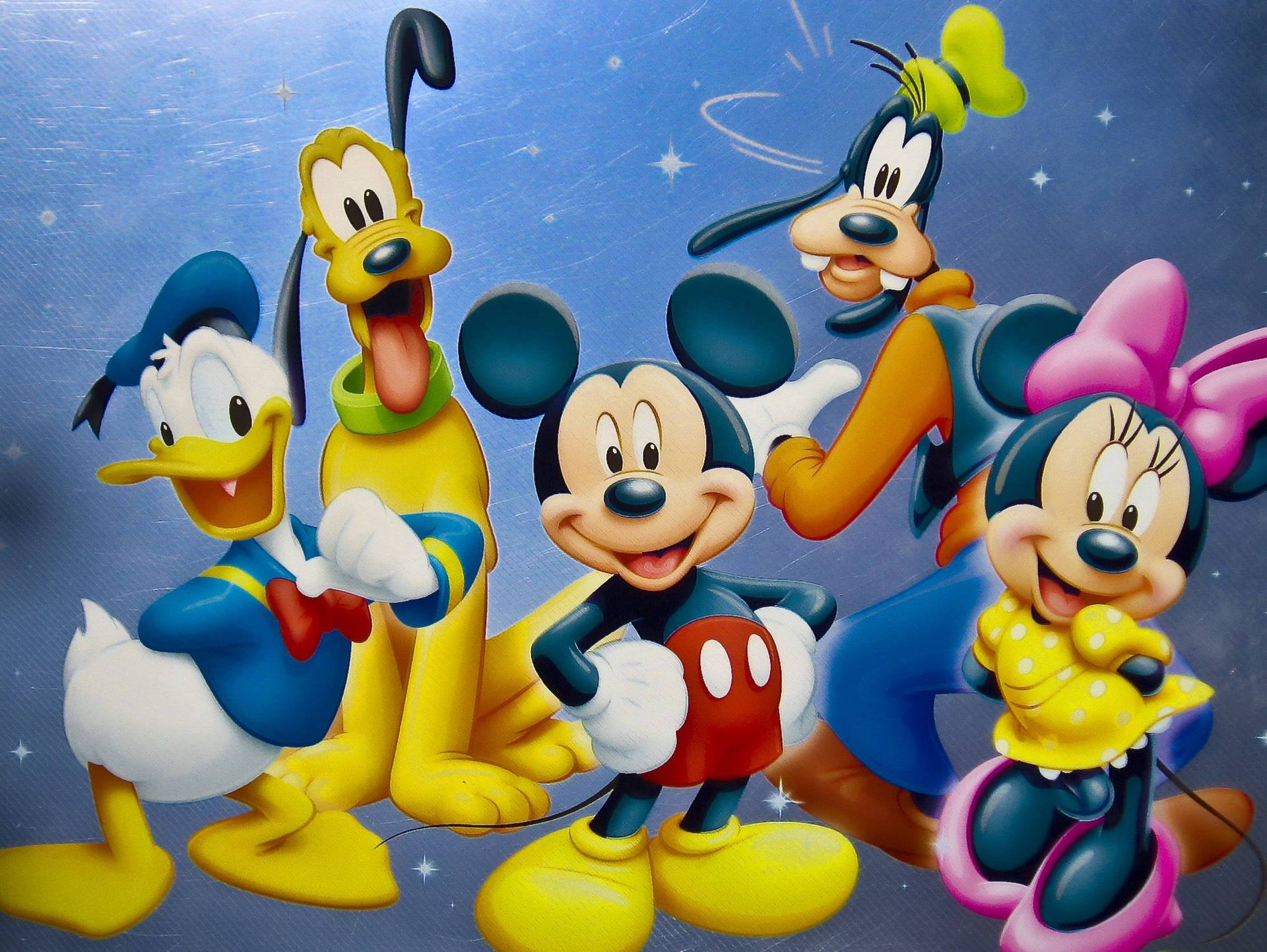 Pluto And Disney Main Characters Background