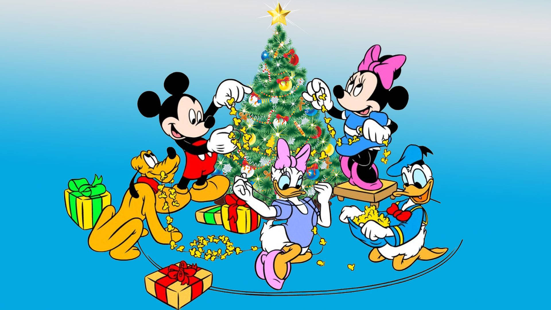 Pluto Disney Christmas Tree Background