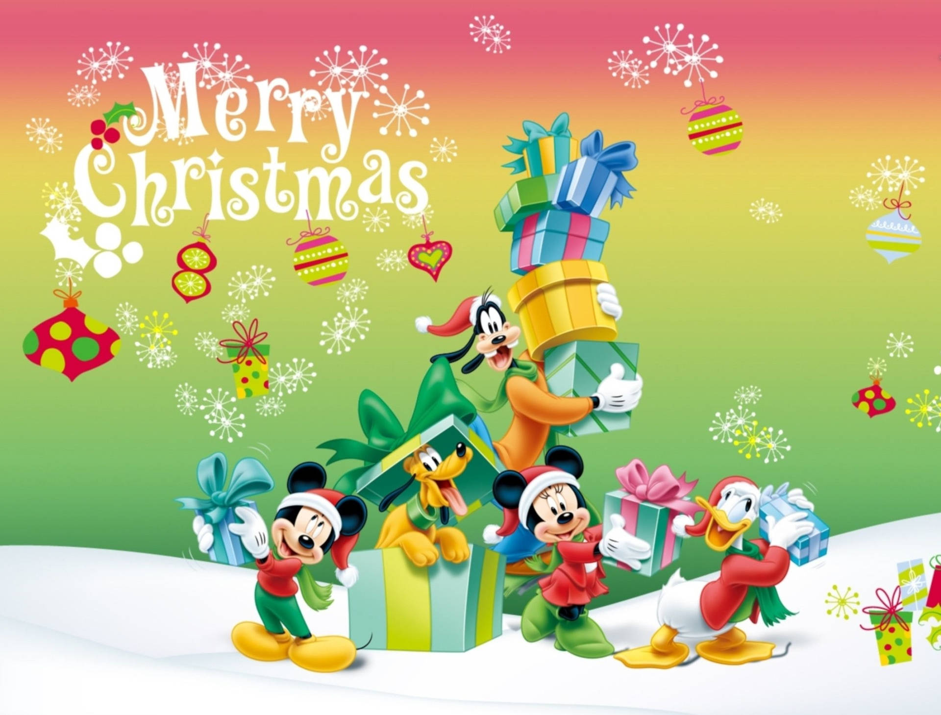 Pluto Disney Merry Christmas