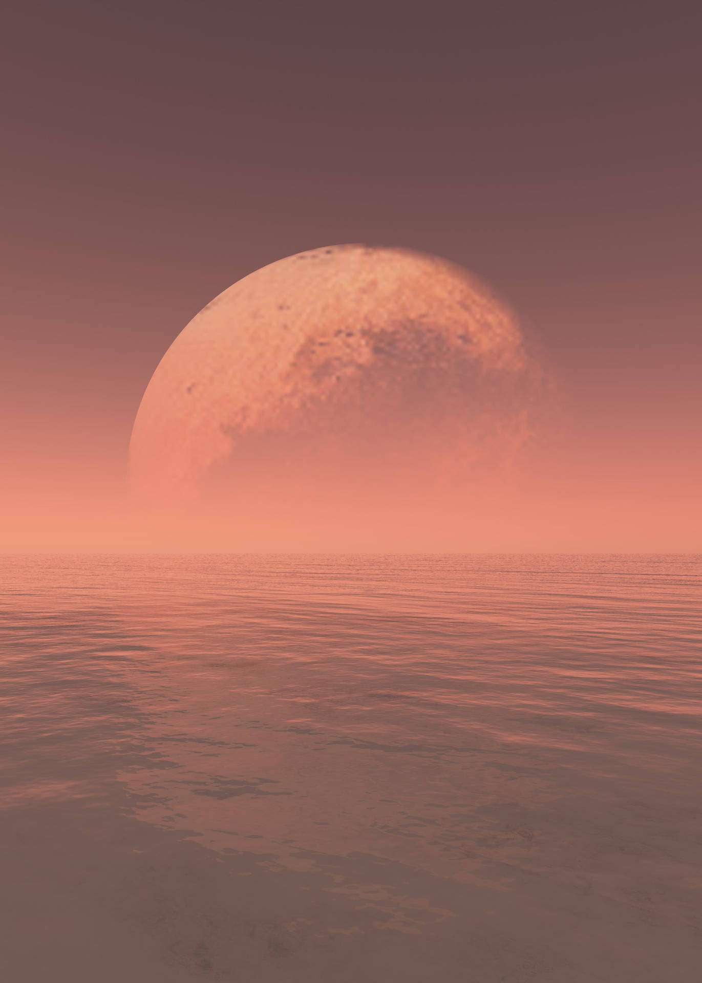 Pluto On The Horizon Background