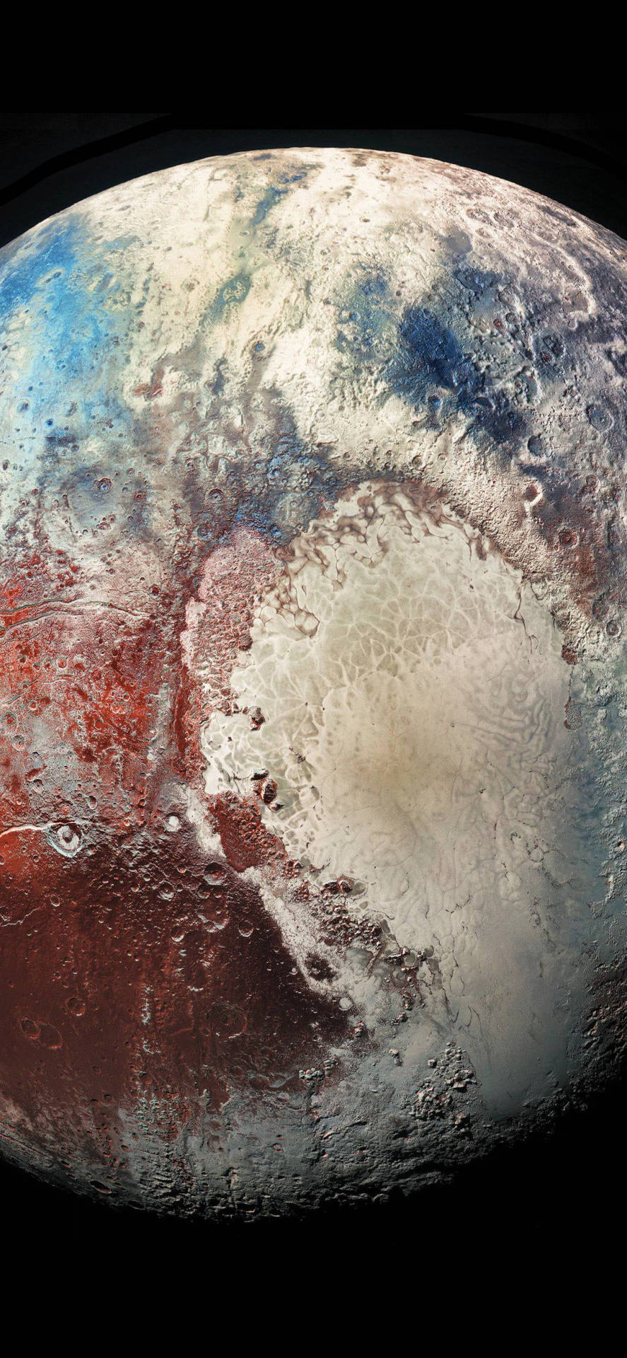 Pluto's Surface Is Shown In This Image Background