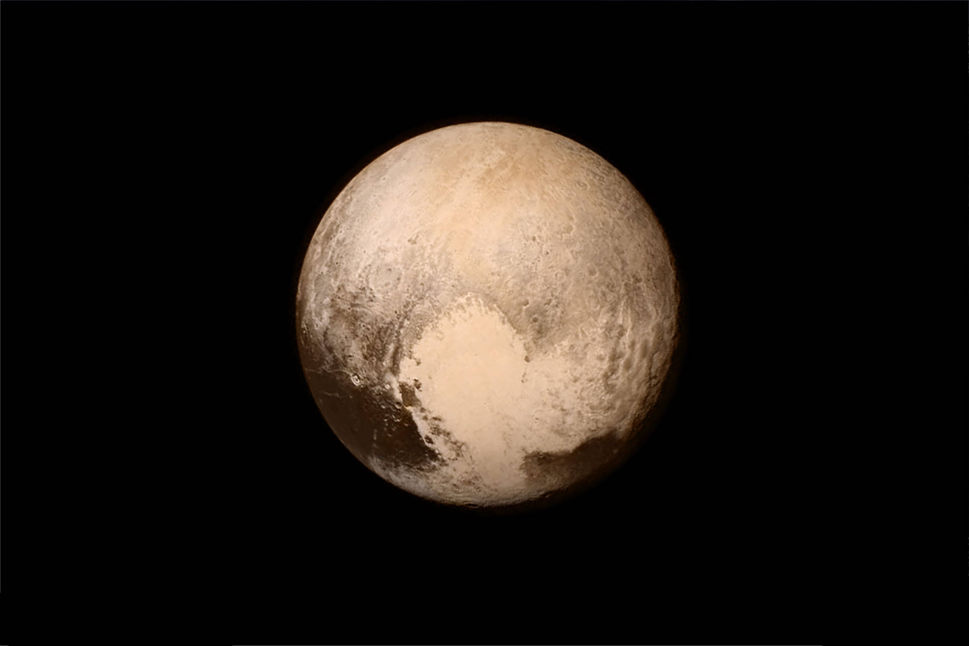 Pluto With Sepia Filter Background