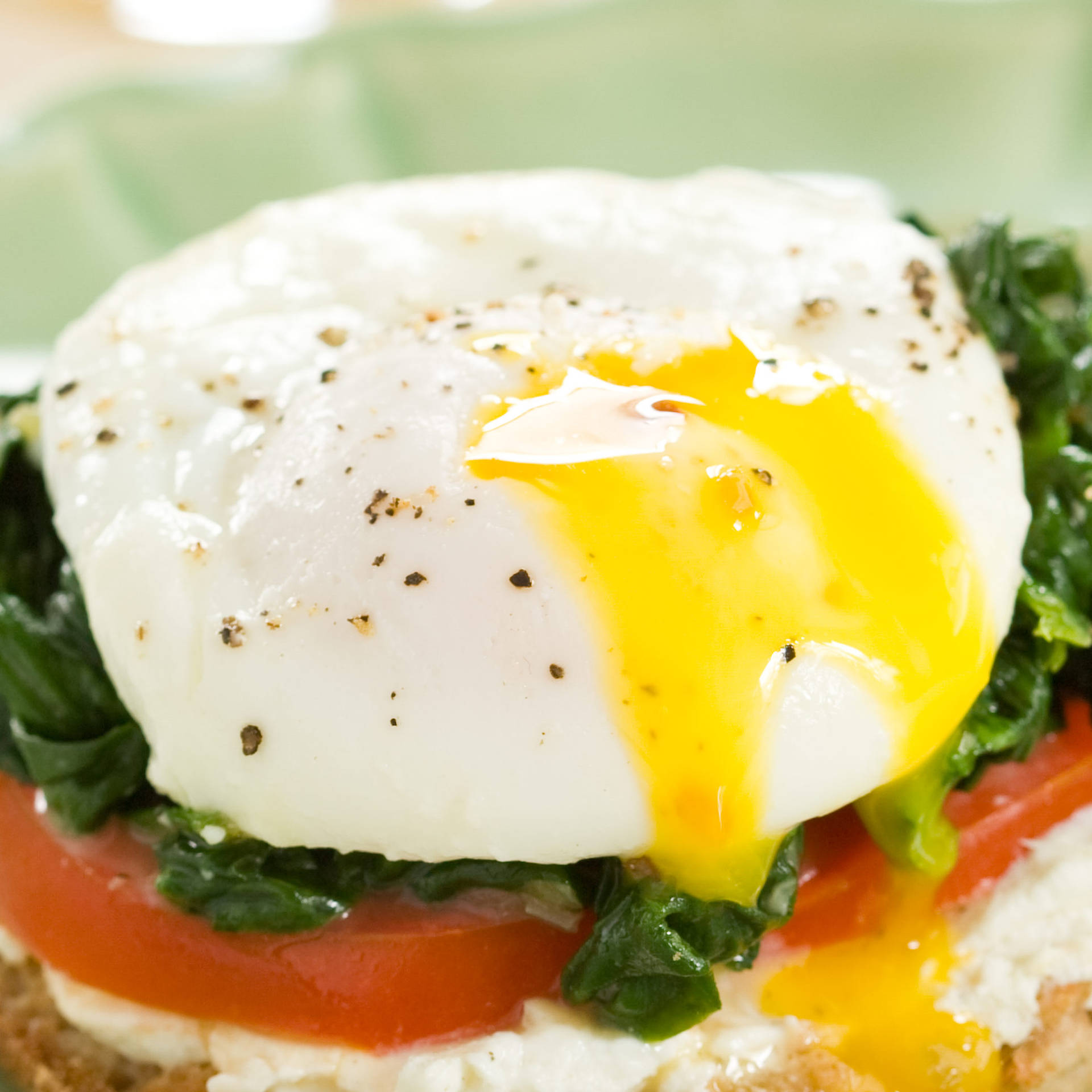 Poached Egg Sandwich Background