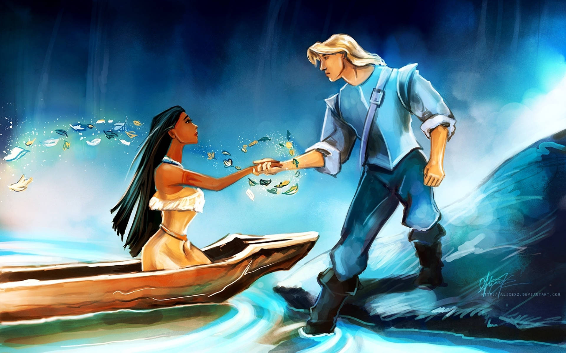 Pocahontas And John Smith Background
