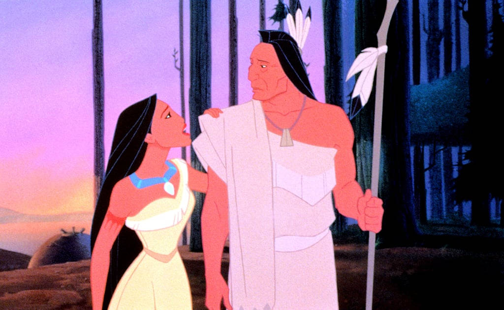 Pocahontas Talking To Her Father Background