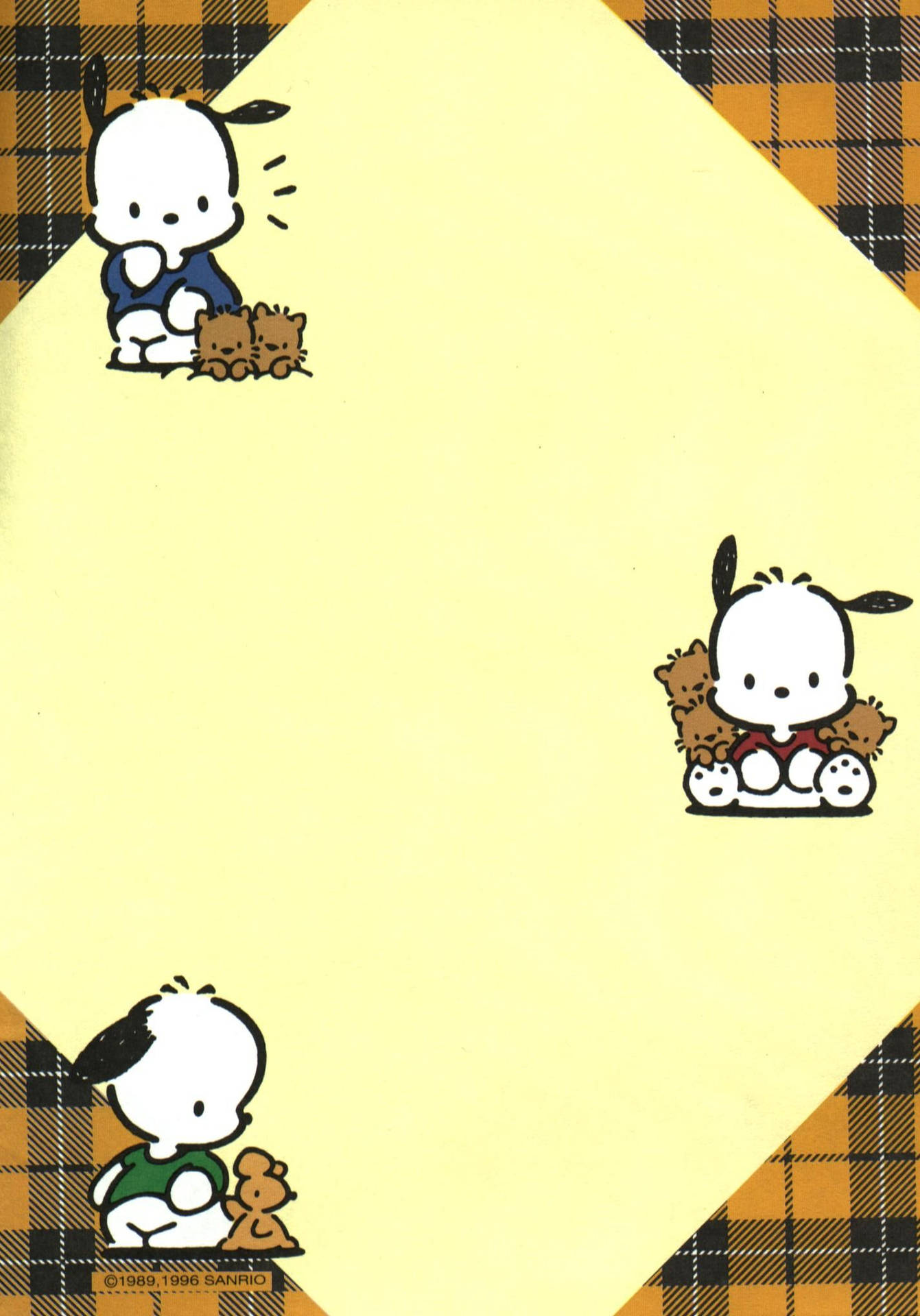 Pochacco In Yellow Flannel Poster
