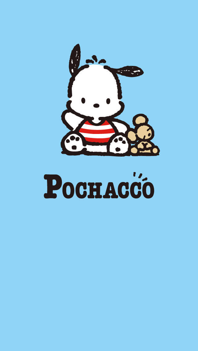 Pochacco Red And White Shirt Background