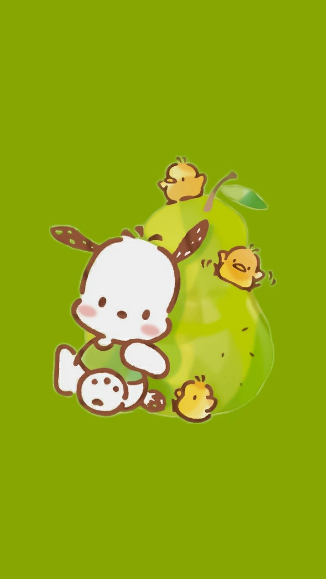 Pochacco With Huge Green Pear