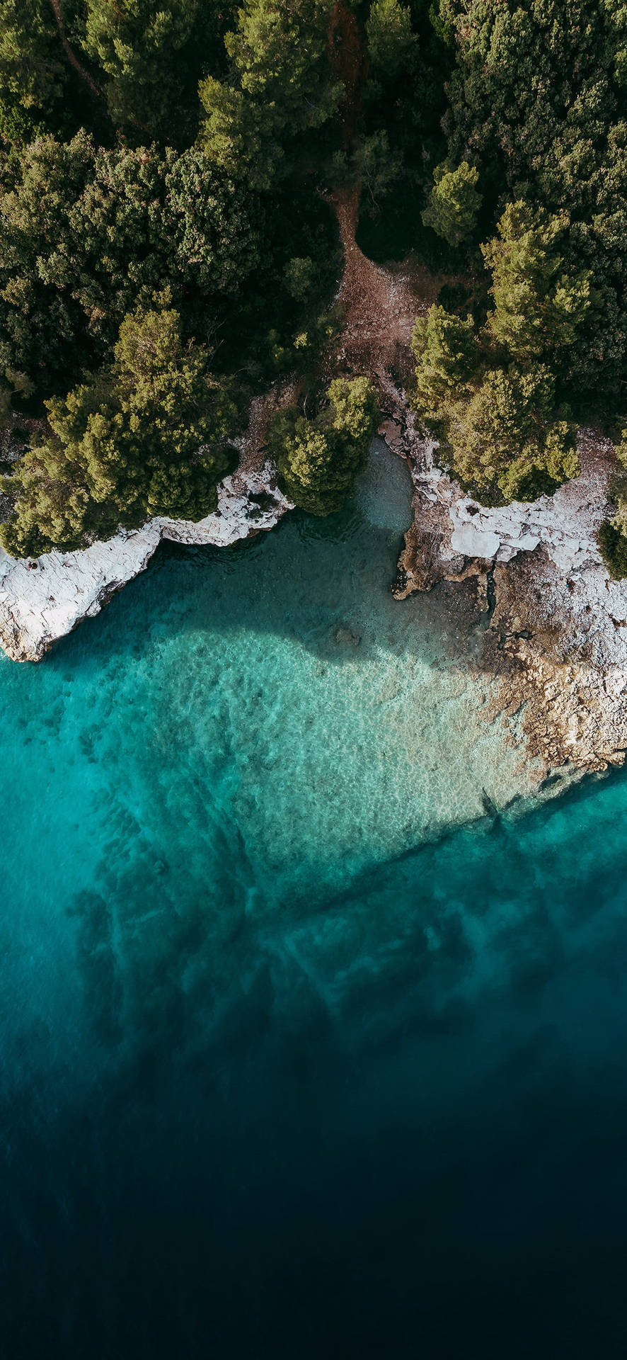 Poco X2 Aerial View Of Island Background