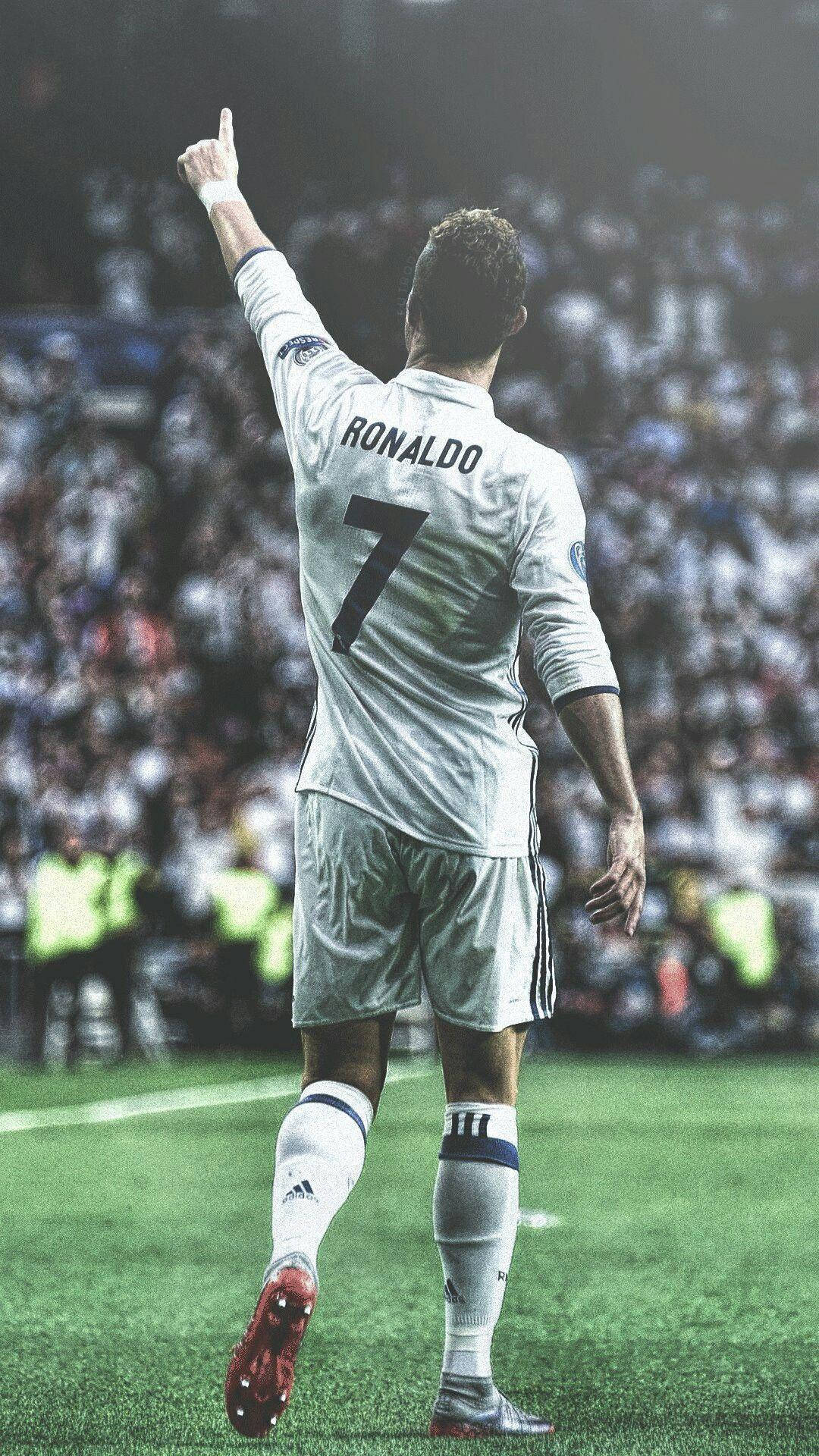 Pointing Up Cristiano Ronaldo Iphone Background